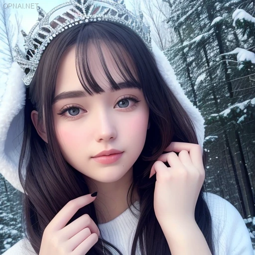 Snow Princess in Enchanted Forest