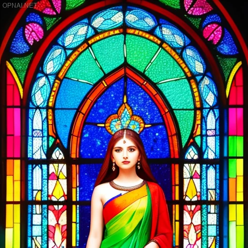 Ethereal Beauty: Stained Glass Masterpiece