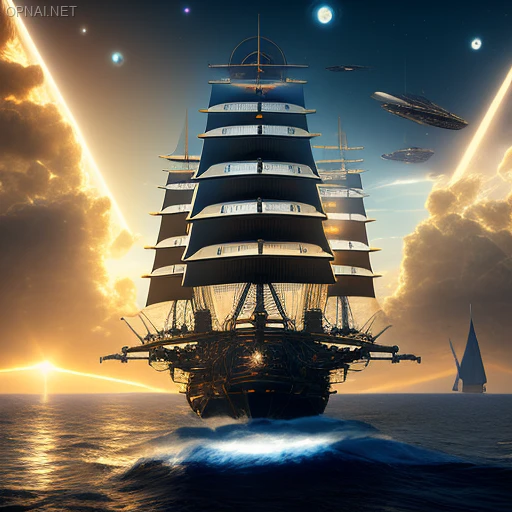 Steampunk Solar Pirate Ship