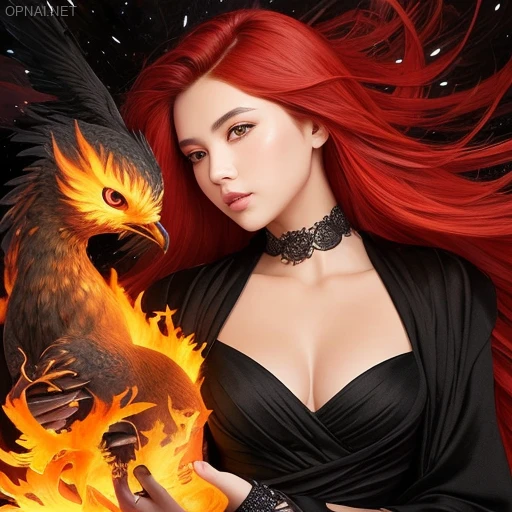 Eternal Beauty: The Phoenix's Embrace