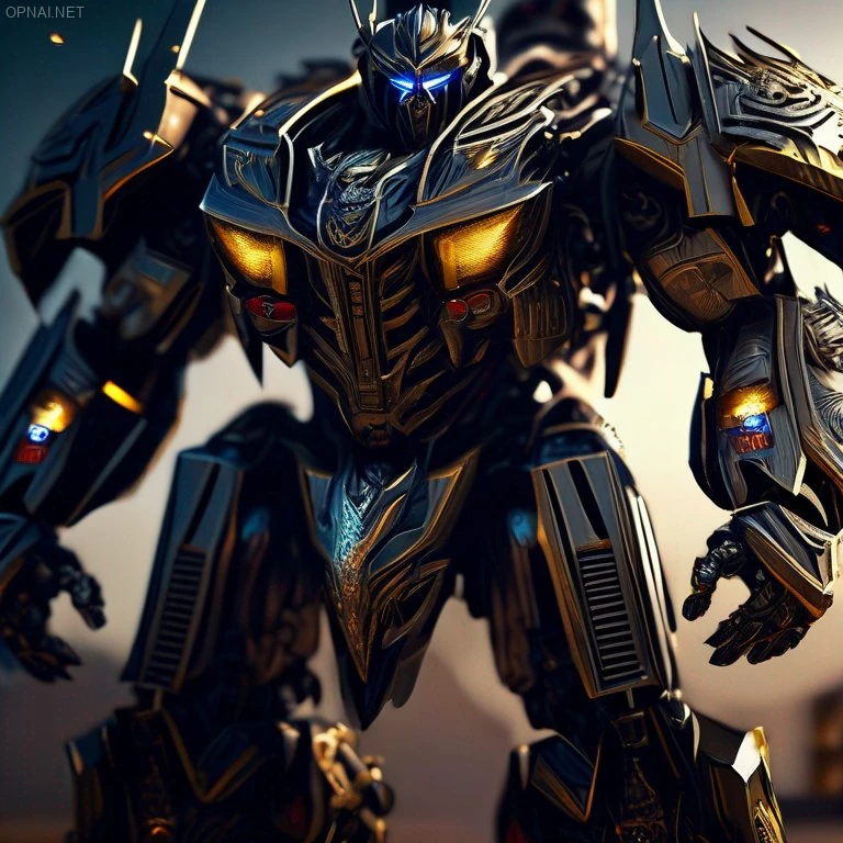 8K Transformer War Machine: Digital Artistry Masterpiece