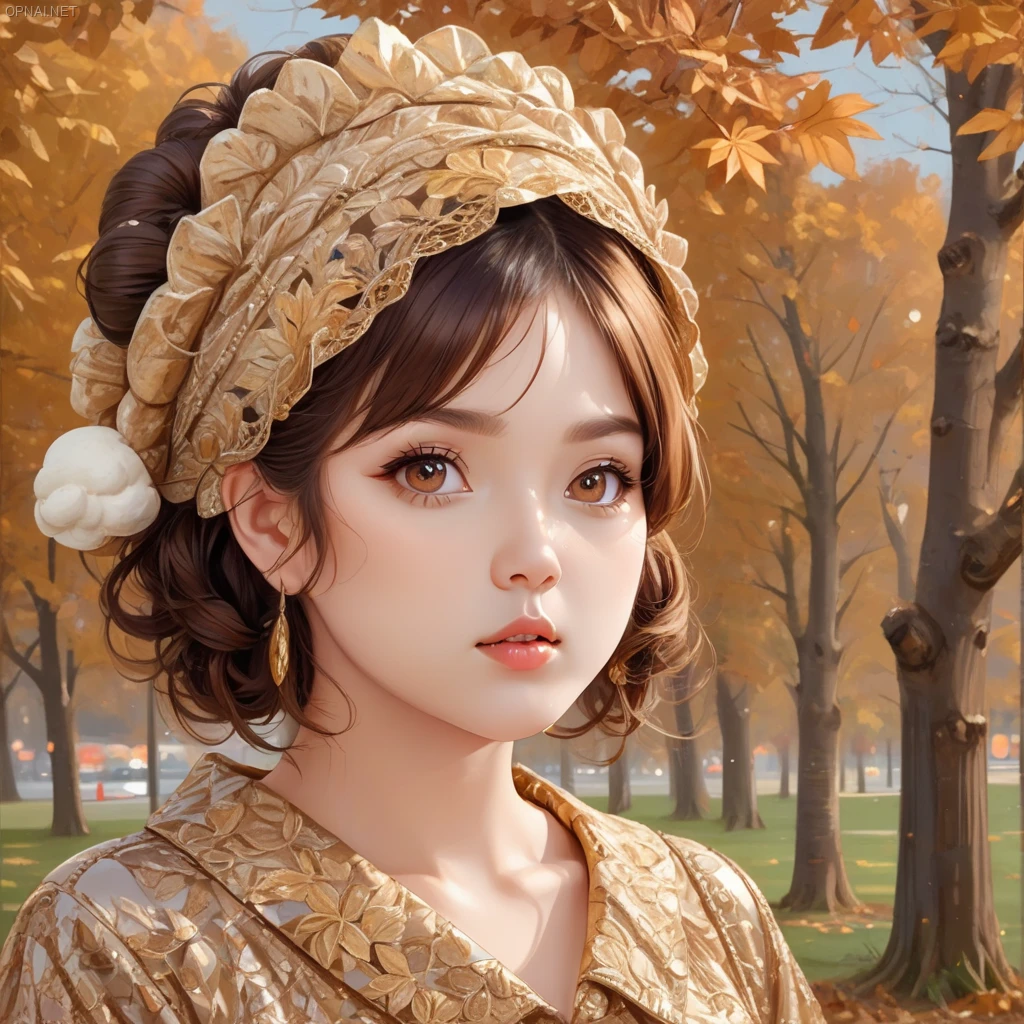 Autumn Elegance: A Portrait by samdoesarts