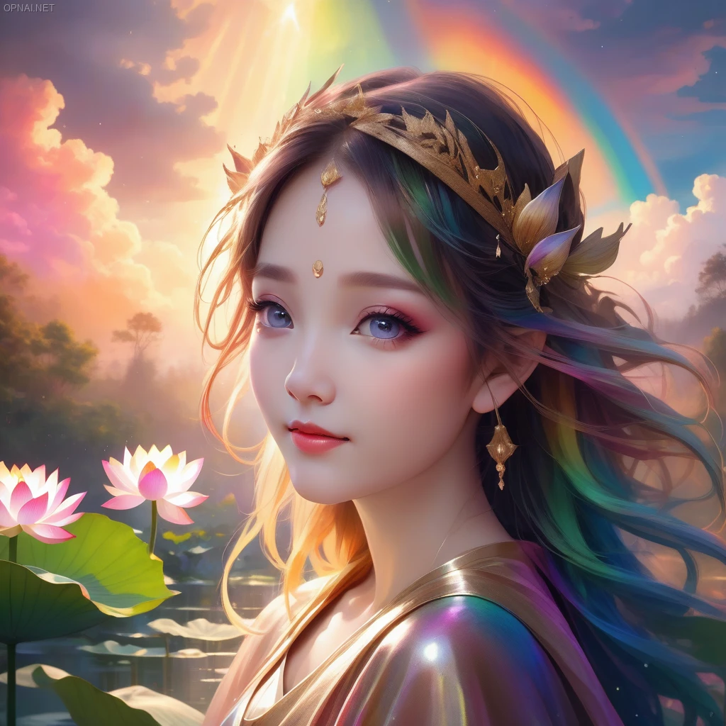 Ethereal Enchantment: Asian Fairy Amidst Celestial Realms